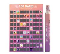 Giftinghouse Póster de rasca y gana con 100 fechas, lista de deseos, 100 cosas que hacer para parejas, mejor regalo de San Valentín, aniversario, para novia o novio, tamaño A2