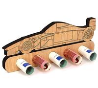 Giftota - Regalo de Dinero de cumpleaños Original de Madera - Regalo para Corredores - Regalo de Dinero de Coche de Carreras - Regalos de Madera - Regalos de Dinero para Mujeres y Hombres