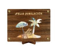 Giftota Regalo de Jubilación de Madera con Tarjeta de Despedida, Regalo de Jubilación, Regalo de Despedida Para Colegas, Pensiones, Regalos de dinero - ¡Feliz jubilación