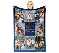Giftove Regalos Personalizados para Mujer Amigas Pareja - Manta Personalizada con Foto y Texto - Regalos Originales de Cumpleaños Aniversario - Regalo Original para Novio, Novia, Regalos Madre Navidad