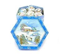 Gifts 4 All Occasions Limited SHATCHI-140 FA007 - Bolas para árbol de Navidad (7 cm, 14 Unidades)