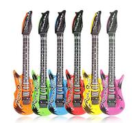 Gifts 4 All Occasions Limited SHATCHI-540 - Juego de 4 guitarras hinchables para despedida de soltera, accesorios para fiestas, multicolor , color/modelo surtido
