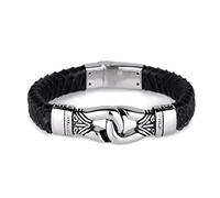 Gifts for Men Charm Bracelet, Bangle Personalised Chinese Sign Men's Bangle Wrist Chain Stainless Steel