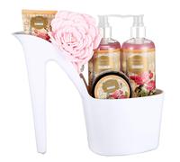 Gifts for Mom - Heel Shoe Spa Basket For Women 5 Pcs Rose Scented Home