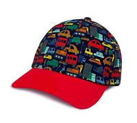 Gifts Treat Gorra de béisbol de bebé niño Gorra Snapback Niños Sombreros de Sol en el patrón de Coche, Rojo, 6-8Years