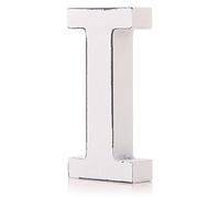 giftwarez Vintage White Wooden I Letter by