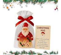 Gifyym Abrazo De Navidad,Encanto De Santa Claus En Recuerdo De Fiesta - Tarjetas De Fiesta Que Incluyen Bolsos - Para Adultos Mujeres Niñas Amigos Familia Colegas Y