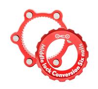 Gifyym Adaptador Centerlock - Bloqueo De Freno De Bicicleta | Adaptador De Rotor De Disco De Bicicleta De Montaña De 6 Pernos Para Bicicletas Todoterreno Y Motocicletas Todoterreno, Convertidor De