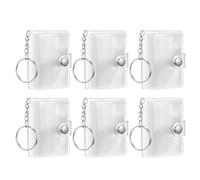 Gifyym - Álbum de fotos con llavero, portátil, vintage, bonito colgante de 6 piezas, portafotos con llaveros, para fans de coleccionistas, cumpleaños, boda, San Valentín, exposición, conservación de