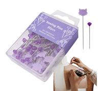 Gifyym - Alfileres de costura para tela, 80 piezas de alfileres, herramienta de costura para manualidades, botones y cierres de joyas, decoración, costura, a mano, construcción, ropa