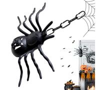 Gifyym Araña de Halloween | Decoración arañas Espeluznante de Halloween,Juguetes de Miedo Brillantes para Decoraciones Interiores al Aire Libre Porche jardín Mesa