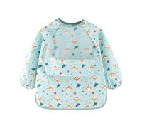 gifyym Babero Con Mangas Largas,Babero Impermeable Manga Larga - Mangas Amplias Transpirable Para Comida Viaje Niña Niño