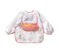 gifyym Baberos Con Mangas Para Bebés, Babi Desmontable Con Bolsillo De Almacenamiento, Para Juegos De Y Alimentación Complementaria BLW