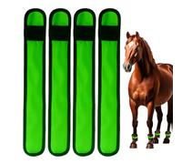 gifyym Bandas LED para piernas de caballo, 4 unidades de equipo de seguridad, correas ajustables para el tobillo, 4 modos, para equitación nocturna, camino, desfile, patio, establo, rancho, equitación