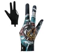 gifyym Billiard Pool Gloves - 3 Finger Left Hand Mittens | Elastic Adjustable Breathable Anti-Slip | For Cyclists Golfers Athletes Women Youth Teens Dad Mom Billiard Cue Sport Accessories