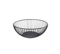 Gifyym Black Wire Fruit Basket, Snack Bowl Kitchen-Iron Wire FruitBasket, Countertop Bowl-Large Round Basket for Fruits Vegetable Snack for Home