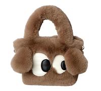 gifyym Bolsa de la compra de felpa, bolsa de compras suave - Linda bolsa de transporte para mujer, bolso de hombro para mujer, bolso de hombro familiar, bolso de hombro, bolso de monedas, lindo bolso