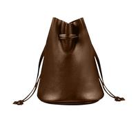 gifyym Bolsas Con Cordones Bolsas con cordón negras | Bolsa de cuero negro, bolsas con cordón negro, pequeña bolsa de regalo con cordón de sellado para dados, piedras, piezas