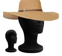 gifyym Cabeza de maniquí calva - Cabeza de poliestireno negro masculino HEAđ | Tyrofoam - Máscara de pie Modelo de peluca | Estilo de la peluca, Modelo de Ead para cosmetología, piezas de pelo, joyas