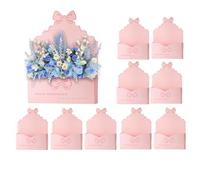 gifyym Cajas de sobres de San Valentín, 10 piezas de papel de embalaje con diseño de corazones románticos | Cajas de sobres de flores de boda, para niños, amigos, esposa, madre, hermana, hija, días