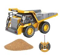 Gifyym Camiones Mando a Distancia | Excavadora Eléctrica con Luces y Sonidos - Tumba Control remoto con Chasis Metálico y Batería Recargable - para 4 a 12 Años Regalos de Navidad y