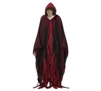 gifyym Capa espeluznante para Halloween, diseño de malla blanca | Accesorios unisex para cosplay adecuados para bailes temáticos y actividades de juego de rol