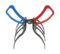 gifyym Claw Fish Gripper - 3 Prong Metal Non-Slip Lightweight Multifunctional Fishing Pliers | Dirt Free Hand Lure Tongs | For Bass Walleye Catfish Carp Rivers Lakes Streams Reservoirs | 150g Compact