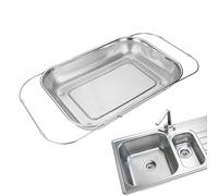 gifyym Colador de fregadero, Colador de pastas Escamotable de acero inoxidable, malla fina escurridor de cocina para arroz pasta verduras frutas bayas lavado cocina