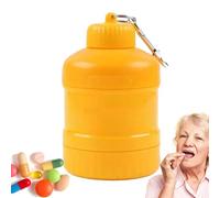 gifyym Contenedor de polvo | Organizador de suplementos en polvo con mosquetón, recipiente aislado a prueba de fugas para entrenamiento, camping, cocina, culturismo