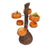 Gifyym Cuenco de caramelos de Halloween - Soportes de cuencos de calabaza,Plato de dulces para servir bocadillos Ensalada Postre Suministros de fiesta de Halloween Decoración del hogar