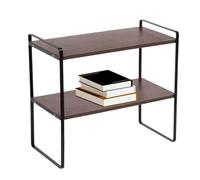 Gifyym - Estantería organizadora de escritorio | Expositor moderno de 2 niveles, estante de almacenamiento para libros, decoración de oficina, dormitorio, cocina, dormitorio, biblioteca y colección