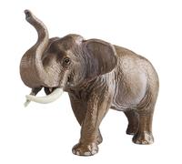 Gifyym Figura Elefante Asiático - Estatuilla Sólido Realista | Ornamento Educativo | Decoración Biblioteca Jardín Material Escolar Niños Niñas Resina Pintada Mano Patrón Animal Pedagógico Pegamento
