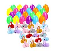 gifyym Huevos Pascua Precargados - 24 Piezas Peluches Animales Favores Fiesta Niños Niñas | Guarderías Sala Juegos Dormitorio Niño Casa Apartamento | Mini Animales de Peluche Recompensa Materna