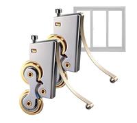 gifyym Kit De Repuesto De Ruedas Para Puerta Corredera | 2 Piezas Herraje Deslizante Cancela | Ruedas Puertas Correderas | Para Baño Porche Dormitorio Armario Garaje Patio Reparación Hogar Interior