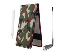 gifyym Libro de puntuación de golf, libro de yardage, cuaderno de golf con lápiz, Oxford Cloth Club Yardage Book, gadget portátil de golf para hombres y mujeres, deportes al aire libre, club de golf