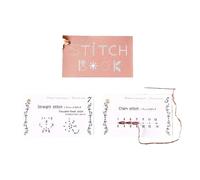 gifyym Libro de tarjetas de costura creativa, juego de tarjetas de costura creativa | Libros de para entusiastas del bordado y la | Libro de Kit de manualidades de a man