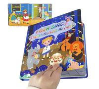 Gifyym Libro Hablando,Libro de Sonido con Palabras de Inglés sobre Animales y 15 Canciones | Juguete de aprendizaje temprano para niñas y niños, Estimulación Sensorial, Desarrollo del Lenguaje,