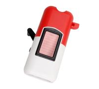 gifyym Linterna recargable de energía solar, lámpara recargable con manivela y solar, silbato integrado e iluminación robusta para camping, senderismo y senderismo