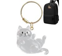 gifyym Llavero - 4 llaveros para pelo de animal | Llavero coleccionable de pelo de perro | Recuerdo portátil de animales, amantes de las mascotas, decoración para bolso, mochila, coche