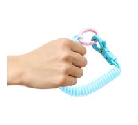 gifyym Llavero de muñeca, llavero de muñeca | Bobina de a flexible de colores | Llavero, pulsera, pulseras para llaves, cartera, teléfono móvil y otros objetos, Azul claro1, Fare riferimento alla