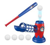 gifyym Máquina de lanzamiento de béisbol para niños - Juguetes de béisbol para deportes al aire libre | Juego de juegos | Material ABS para 5 mandos a distancia, raqueta retráctil para niñas de 3 a 8