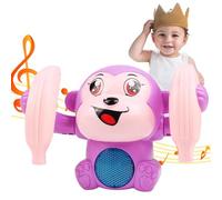 Gifyym Mono - Mono de Juguete Musical | Nuevo Juguete de canción eléctrico con plátanos | Jout Musical para bebé con Control de Voz Que Habla y Rueda 360° (ABS, 13x8x9cm)