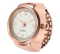 gifyym Montre Bague - Montre Anneau Cercle De Doigt - Horloge-bracelet Créative Élastique Ronde | Mini Horloge Pour Doigt, Bijou Créatif Et Tendance Unisexe Pour Soirée, Cadeau, Fête Ou Vacances, Oro