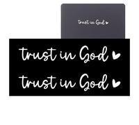 gifyym Pegatinas para espejos retrovisores, pegatinas para espejo retrovisor, confía en Dios, 2 pegatinas para el coche, y calcomanías para familia, amigos, madre, padre y colegas