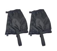 gifyym Polainas para zapatos - Funda negra resistente al viento para botas | Cubierta para las piernas al escalar montañas | Para esquí, senderismo, deportes al aire libre, pesca, sendero, montañismo