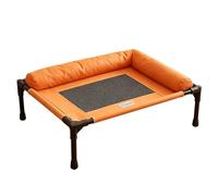 gifyym Portable Dog Bed - Breathable Airflow | Elevated Pet Resting Nest with Cloth Material 66x17x45cm 15kg Load | For Camping Patio Indoor Backyard Outdoor Beach Living Room Balcony