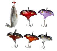 Gifyym Señuelos Swimbait | 5 piezas Señuelos flexibles para percha,Sequines diseño murciélago realista electrodepositados para lanzar larga distancia trucha bagre dorado agua dulce y salada