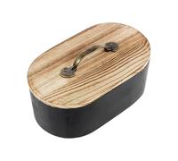 gifyym Soporte para tampones para baño | Organizador de productos femeninos de madera - Accesorios de baño decorativos | Medicina bola de algodón cosmético | Contenedor de almacenamiento de tampones y