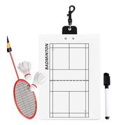 gifyym Tabla de simulación de entrenamiento de pelota, magnética y tabla, portapapeles portátil con bolígrafo y borrador para voleibol, bádminton, tenis, pickleball, tabla de estrategia de práctica