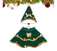 Gifyym Trajes de Navidad para Perro | Disfraz de árbol de Navidad para Animal | Disfraz de para Cachorro | para Perros Pequeños Medianos y Grandes para Vacaciones Foto Paseo
